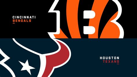 Nov 11, 2023 · This week's game pitting the 5-3 Cincinnati Bengals and the 4-4 Houston Texans has the potential to be one of the most fun games of Week 10. The Bengals are heavy favorites, as they should be, but as we saw last week in Houston against the Buccaneers, the Texans can't be counted out at any time. This is, in large part, because of their new ... 
